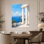 Mediterrane Küstenruhe als Leinwand oder Kunstdruck