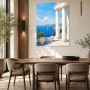 Mediterrane Küstenruhe als Leinwand oder Kunstdruck