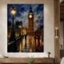 London bei Regen als Fine Art Print oder Luxus Wandbild