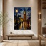 London bei Regen als Fine Art Print oder Luxus Wandbild