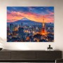Tokyo Skyline mit Tokyo Tower als Poster oder Kunstwerk