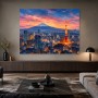 Tokyo Skyline mit Tokyo Tower als Poster oder Kunstwerk