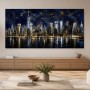 New Yorker Skyline als Leinwand oder Acrylbild in nächtlichem Glanz