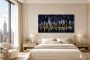 New Yorker Skyline als Leinwand oder Acrylbild in nächtlichem Glanz