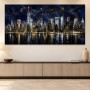 New Yorker Skyline als Leinwand oder Acrylbild in nächtlichem Glanz