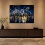 Nächtliche Skyline von Manhattan als Leinwand oder Acrylbild