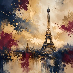 Eiffelturm in Paris als Kunstdruck und Poster