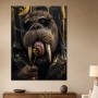 Walross mit Sonnenbrille, Modernes Wandbild oder Fine Art Print