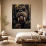 Walross mit Sonnenbrille, Modernes Wandbild oder Fine Art Print