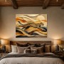 Elegantes Wandbild oder Fine Art Print mit springendem Geparden