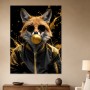 Fuchs mit Goldspray, Poster oder Modernes Wandbild mit urbanem Statement