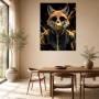 Fuchs mit Goldspray, Poster oder Modernes Wandbild mit urbanem Statement