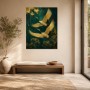 Elegante Kraniche im Flug, Modernes Wandbild oder Fine Art Print
