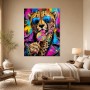 Cheetah mit Sonnenbrille als Acrylbild oder Poster im Pop Art Stil