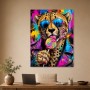 Cheetah mit Sonnenbrille als Acrylbild oder Poster im Pop Art Stil