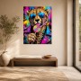 Cheetah mit Sonnenbrille als Acrylbild oder Poster im Pop Art Stil