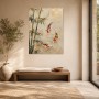 Koi im Bambusgarten als Leinwand oder Fine Art Print