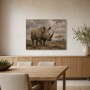 Majestätisches Nashorn im Savannenlicht, Leinwand und Fine Art Print