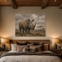 Majestätisches Nashorn im Savannenlicht, Leinwand und Fine Art Print