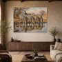 Zebras am Wasserloch, Leinwand oder Fine Art Print