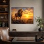 Löwe im Abendlicht, Wandbild oder Fine Art Print