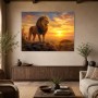 Löwe im Abendlicht, Wandbild oder Fine Art Print