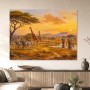 Safari bei Sonnenuntergang als Leinwand oder Poster