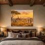 Safari bei Sonnenuntergang als Leinwand oder Poster