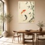 Koi und Bambus als Kunstdruck oder Leinwand für ruhige Räume