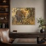 Leopard in der Savanne, Acrylbild oder Fine Art Print