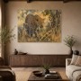 Leopard in der Savanne, Acrylbild oder Fine Art Print