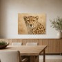Eleganter Gepard als Leinwandbild oder Kunstdruck für moderne Räume