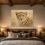 Eleganter Gepard als Leinwandbild oder Kunstdruck für moderne Räume