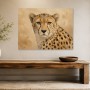 Eleganter Gepard als Leinwandbild oder Kunstdruck für moderne Räume