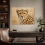 Eleganter Gepard als Leinwandbild oder Kunstdruck für moderne Räume