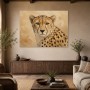 Eleganter Gepard als Leinwandbild oder Kunstdruck für moderne Räume