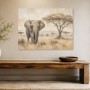 Afrikanischer Elefant in der Savanne, Leinwand oder Poster