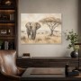 Afrikanischer Elefant in der Savanne, Leinwand oder Poster