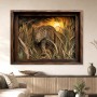 Leopard im Schilf als Wandbild oder Leinwandbild