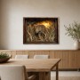 Leopard im Schilf als Wandbild oder Leinwandbild