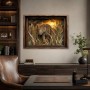 Leopard im Schilf als Wandbild oder Leinwandbild