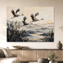 Elegantes Kranichmotiv als Leinwand oder Fine Art Print