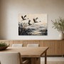 Elegantes Kranichmotiv als Leinwand oder Fine Art Print