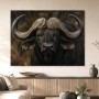 Majestätischer Büffel als Kunstdruck oder Wandbild