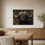 Majestätischer Büffel als Kunstdruck oder Wandbild