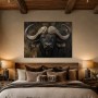 Majestätischer Büffel als Kunstdruck oder Wandbild