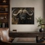Majestätischer Büffel als Kunstdruck oder Wandbild