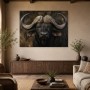Majestätischer Büffel als Kunstdruck oder Wandbild
