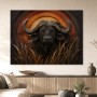 Majestätischer Büffel als Leinwand oder Fine Art Print