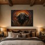 Majestätischer Büffel als Leinwand oder Fine Art Print